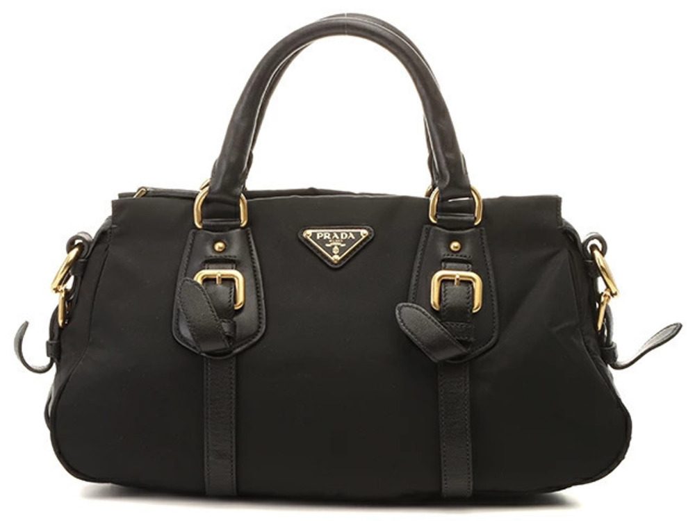 Prada Handbag Calfskin Black
